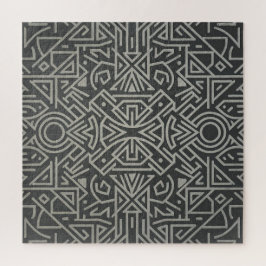 Labyrinth der Linien | Tribales geometrisches Jigs