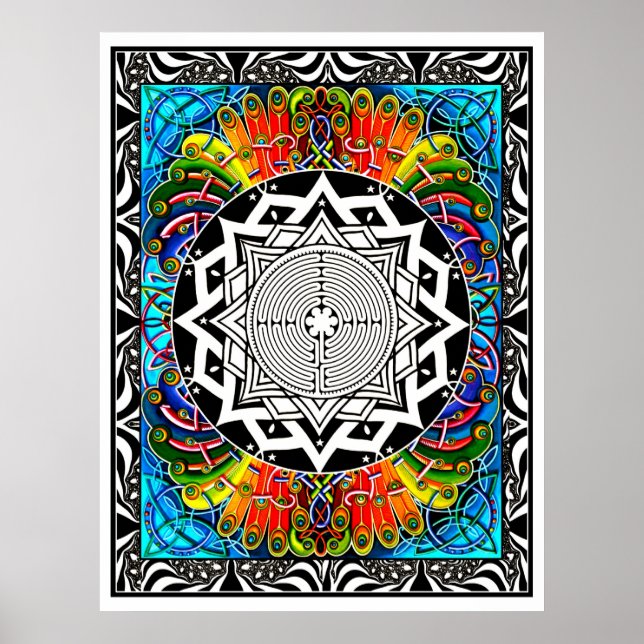 Labyrinth der Weg der geringsten Resistenz Poster (Vorne)