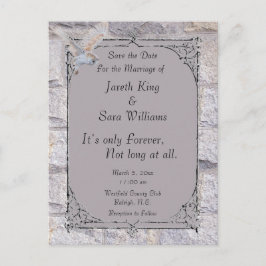 Labyrinth Es ist nur ewig Hochzeit Speichern Sie d Ankündigungspostkarte