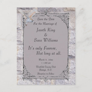 Labyrinth Es ist nur ewig Hochzeit Speichern Sie d Ankündigungspostkarte