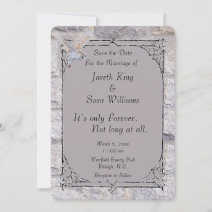Labyrinth Es ist nur ewig Hochzeit Speichern Sie d Save The Date
