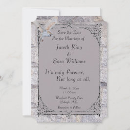 Labyrinth Es ist nur ewig Hochzeit Speichern Sie d Save The Date