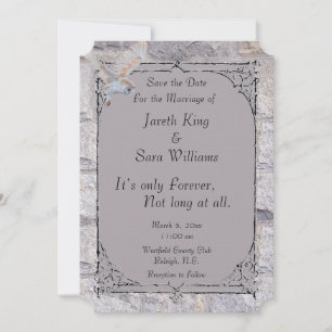 Labyrinth Es ist nur ewig Hochzeit Speichern Sie d Save The Date