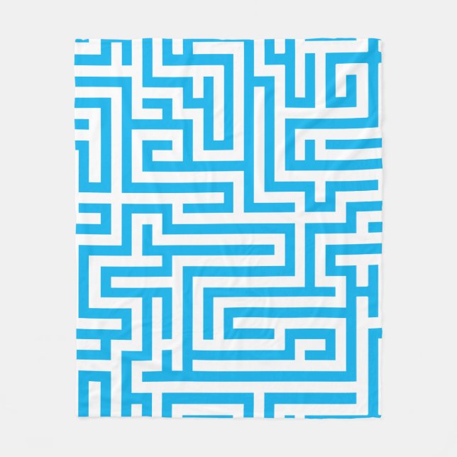 Labyrinth Fleecedecke (Vorderseite)