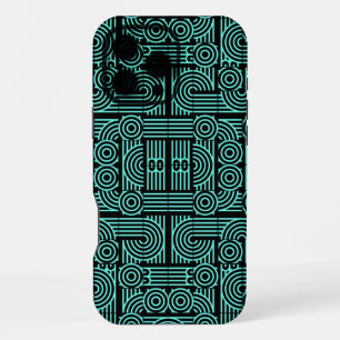 Labyrinth Futuristisches abstraktes geometrisches iPhone 16 Pro Max Hülle