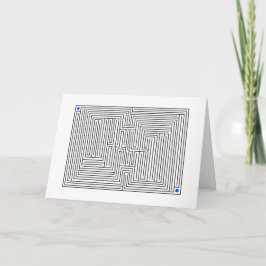 Labyrinth-Geburtstags-Karte Karte