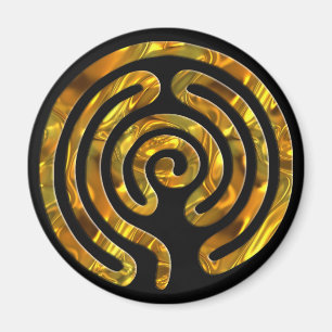 Labyrinth GOLD schwarz Magnet