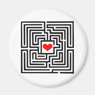 Labyrinth - Herz Magnet