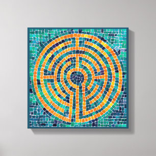 LABYRINTH II 30x30 cm Wrapped Canvas (3,8 cm tief) Leinwanddruck