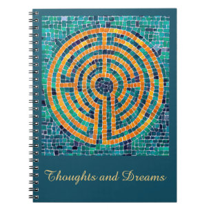 LABYRINTH II 6.5x8.75 SpiralNotebook + Text Notizblock