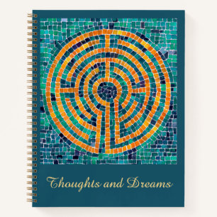 LABYRINTH II 8.5x11 SpiralNotebook + Text Notizbuch
