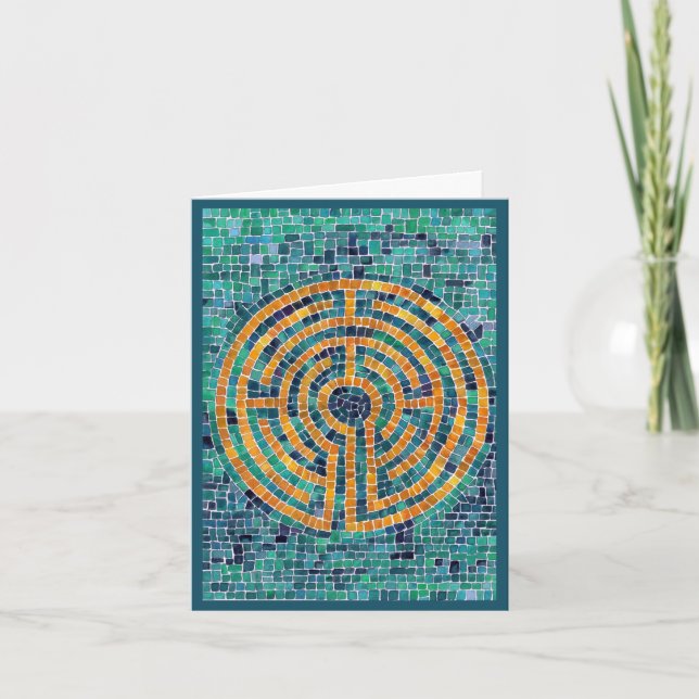LABYRINTH II Carte de note / Vert (Devant)