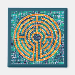 LABYRINTH II Magnet Carré - Vert