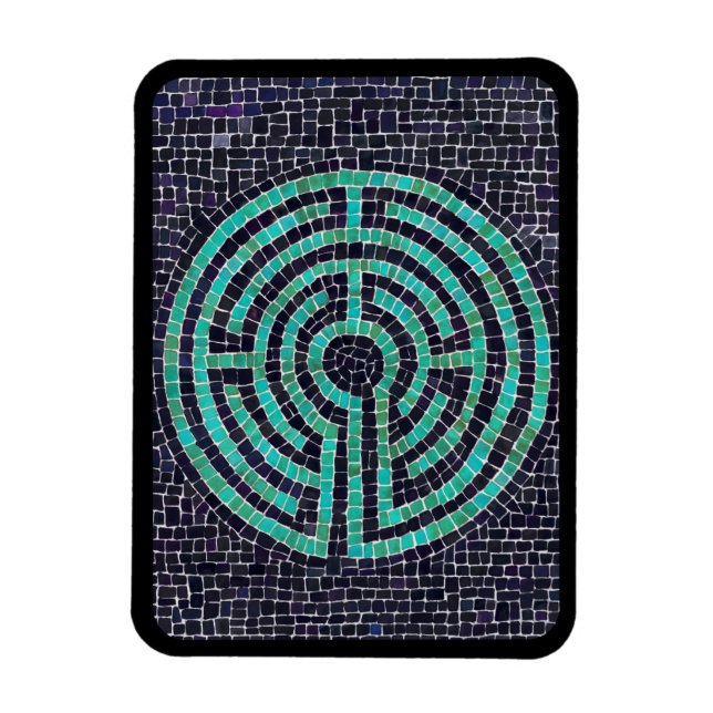 LABYRINTH III 3x4 Flexible Magnet - Schwarz (Vertikal)