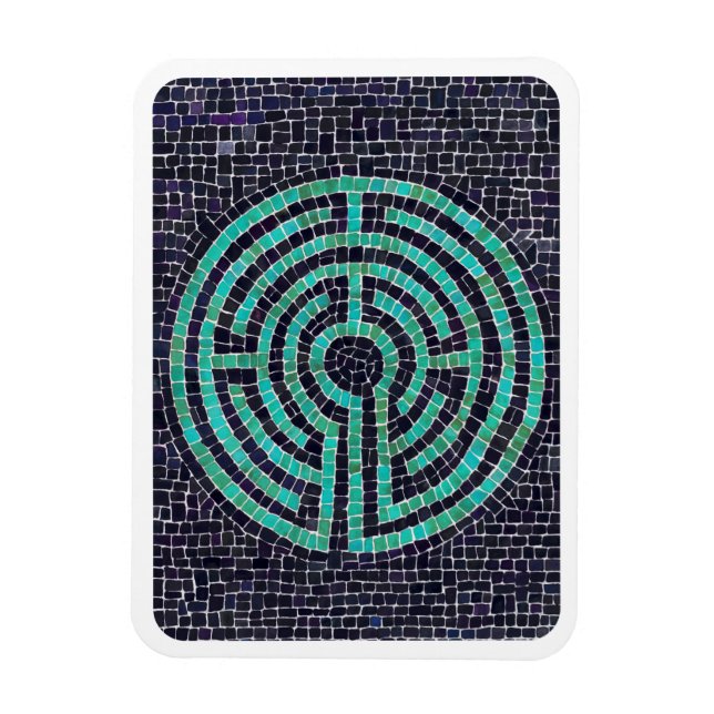 LABYRINTH III 3x4 Flexible Magnet - Weiß (Vertikal)