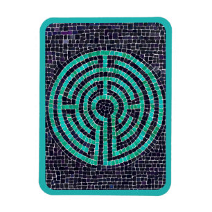 LABYRINTH III 3x4 Flexibler Magnet - Türkis