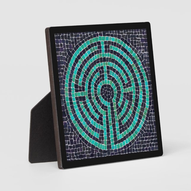 LABYRINTH III 5,25 Square Plaque - Black Fotoplatte (Vorderseite)