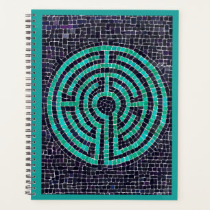 LABYRINTH III 8.5x11 Planer / Türkis
