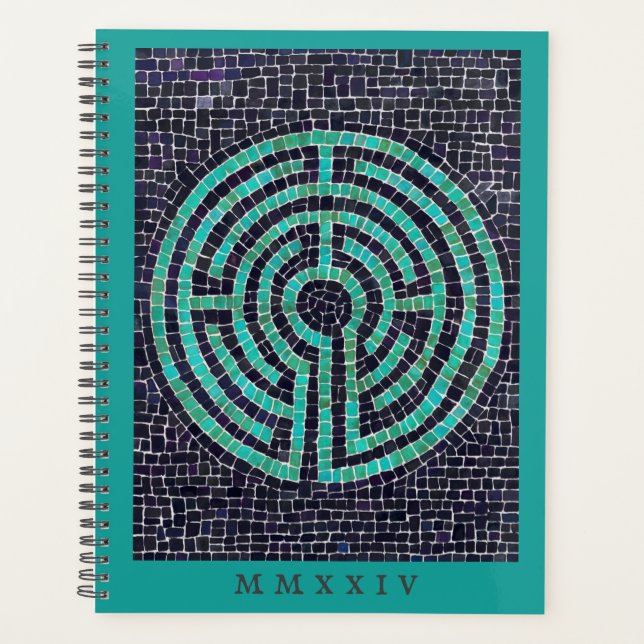 LABYRINTH III 8,5x11 Planificateur + Texte / Turqu (Devant)