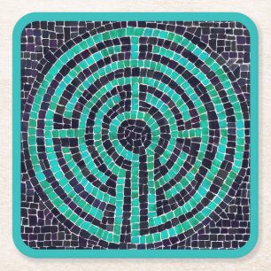 LABYRINTH III Dessous de verre en papier Carré - T