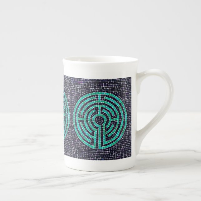 LABYRINTH III Knochen-China-Tasse Prozellantasse (Rechts)