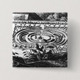 Labyrinth in Heidelberg, Hortus Palatinus (engravi Button