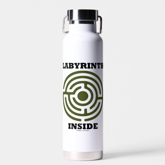 Labyrinth Inside Maze Psyche Spaß Trinkflasche (Vorne)