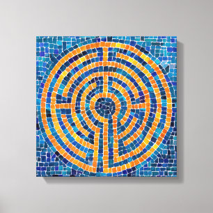 LABYRINTH IV 12x12 umwickelte Leinwand (6,4 cm tie
