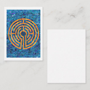 LABYRINTH IV 3.5x2.5 Carte blanche à plat - blanc