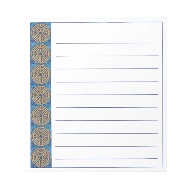 LABYRINTH IV 5.5"x6" Notepad + Linien Notizblock (Vorderseite)