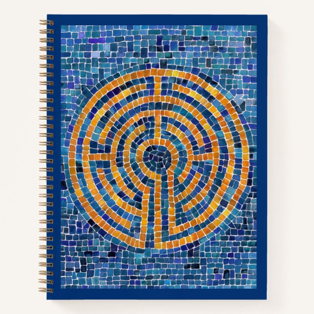 LABYRINTH IV 8.5x11 Spiral-Notebook Notizbuch (Vorderseite)