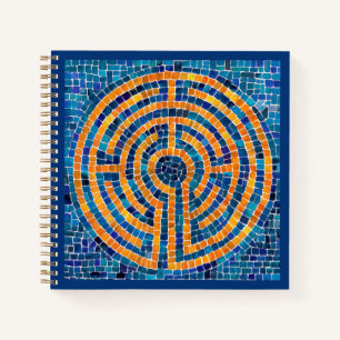 LABYRINTH IV 8,5x8,5 Spiralblock Notizbuch