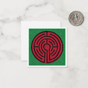 LABYRINTH IX 2.5x2.5 Blankokarte Mitteilungskarte