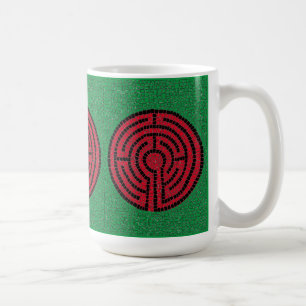 LABYRINTH IX Tallweiße Tasse