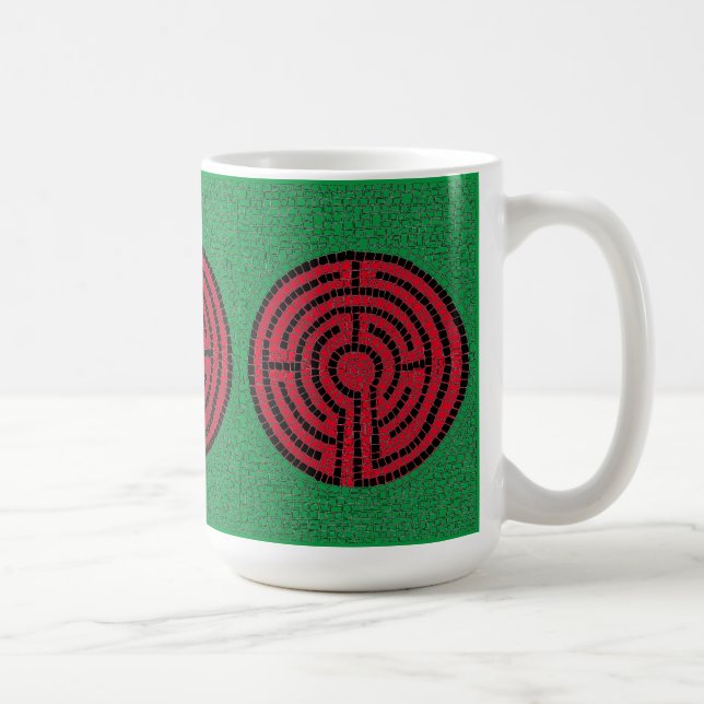 LABYRINTH IX Tallweiße Tasse (Rechts)