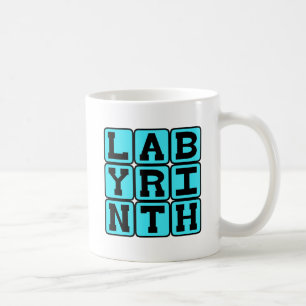 Labyrinth, kompliziertes Labyrinth Kaffeetasse