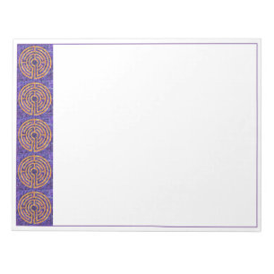 LABYRINTH MOSAIC 11x8.5 Notepad Notizblock