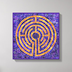 LABYRINTH MOSAIC 12x12 Wrapped Canvas (1,5" Deep) Leinwanddruck