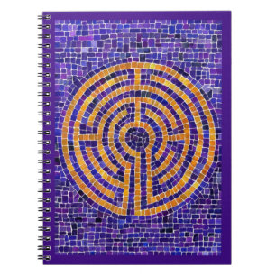 LABYRINTH MOSAIC 6,5x8,75 Carnet spiral