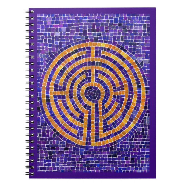 LABYRINTH MOSAIC 6,5x8,75 Carnet spiral (Devant)