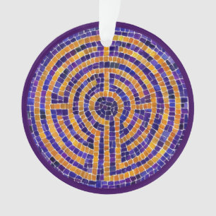 LABYRINTH MOSAIC Cercle acrylique ornement