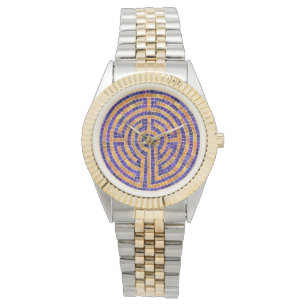 LABYRINTH MOSAIC Two-Tone Bracelet Watch Armbanduhr