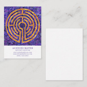LABYRINTH-MOSAIK 3,5x2,5 Visitenkarte Mitteilungskarte