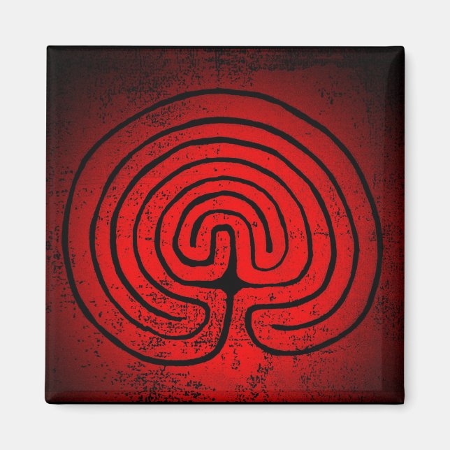 Labyrinth Mystik Magnet (Vorne)