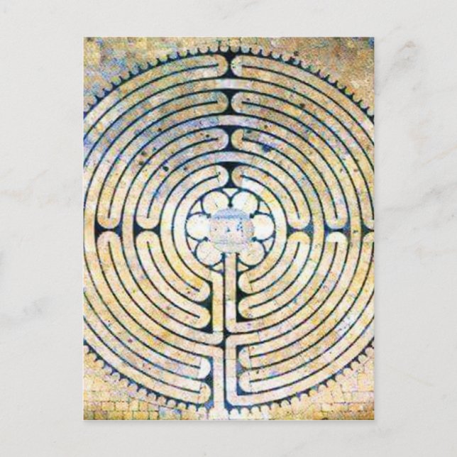 Labyrinth Postkarte (Vorderseite)
