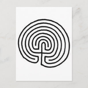 Labyrinth Postkarte