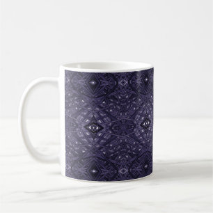 Labyrinth Purpur Abstrakt Alkohol-Tinte-Kunst Kaffeetasse