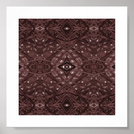 Labyrinth rotes abstraktes Alkohol-Tinten-Kunstwer Poster
