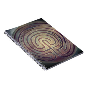 Labyrinth-Symbol-Notebook Notizblock