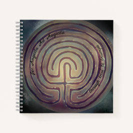 Labyrinth-Symbol-Notebook Notizbuch